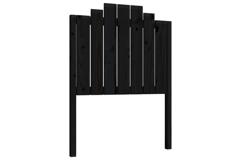 beBasic Sengegavl svart 81x4x110 cm heltre furu - Svart - Møbler - Senger - Sengetilbehør & sengegavl - Sengegavl