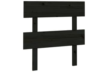 beBasic Sengegavl svart 93,5x3x81 cm heltre furu - Svart - Møbler - Senger - Sengetilbehør & sengegavl - Sengegavl