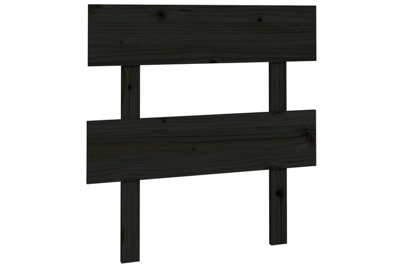 beBasic Sengegavl svart 93,5x3x81 cm heltre furu - Svart - Møbler - Senger - Sengetilbehør & sengegavl - Sengegavl