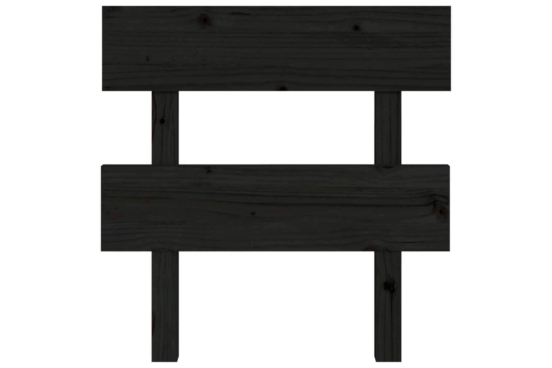 beBasic Sengegavl svart 93,5x3x81 cm heltre furu - Svart - Møbler - Senger - Sengetilbehør & sengegavl - Sengegavl