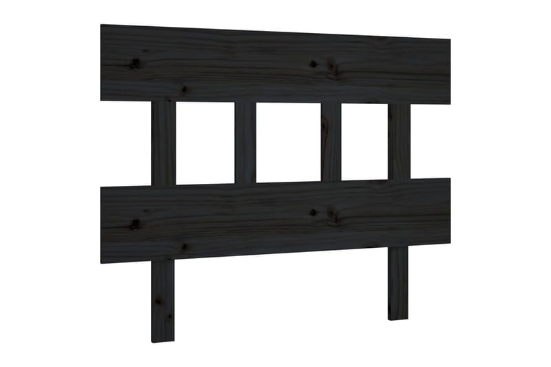 beBasic Sengegavl svart 93,5x3x81 cm heltre furu - Svart - Møbler - Senger - Sengetilbehør & sengegavl - Sengegavl