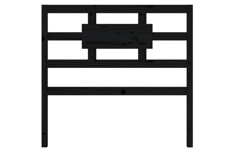 beBasic Sengegavl svart 95,5x4x100 cm heltre furu - Svart - Møbler - Senger - Sengetilbehør & sengegavl - Sengegavl