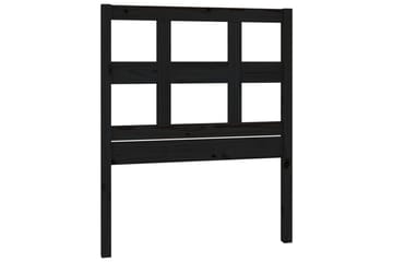 beBasic Sengegavl svart 95,5x4x100 cm heltre furu - Svart - Møbler - Senger - Sengetilbehør & sengegavl - Sengegavl