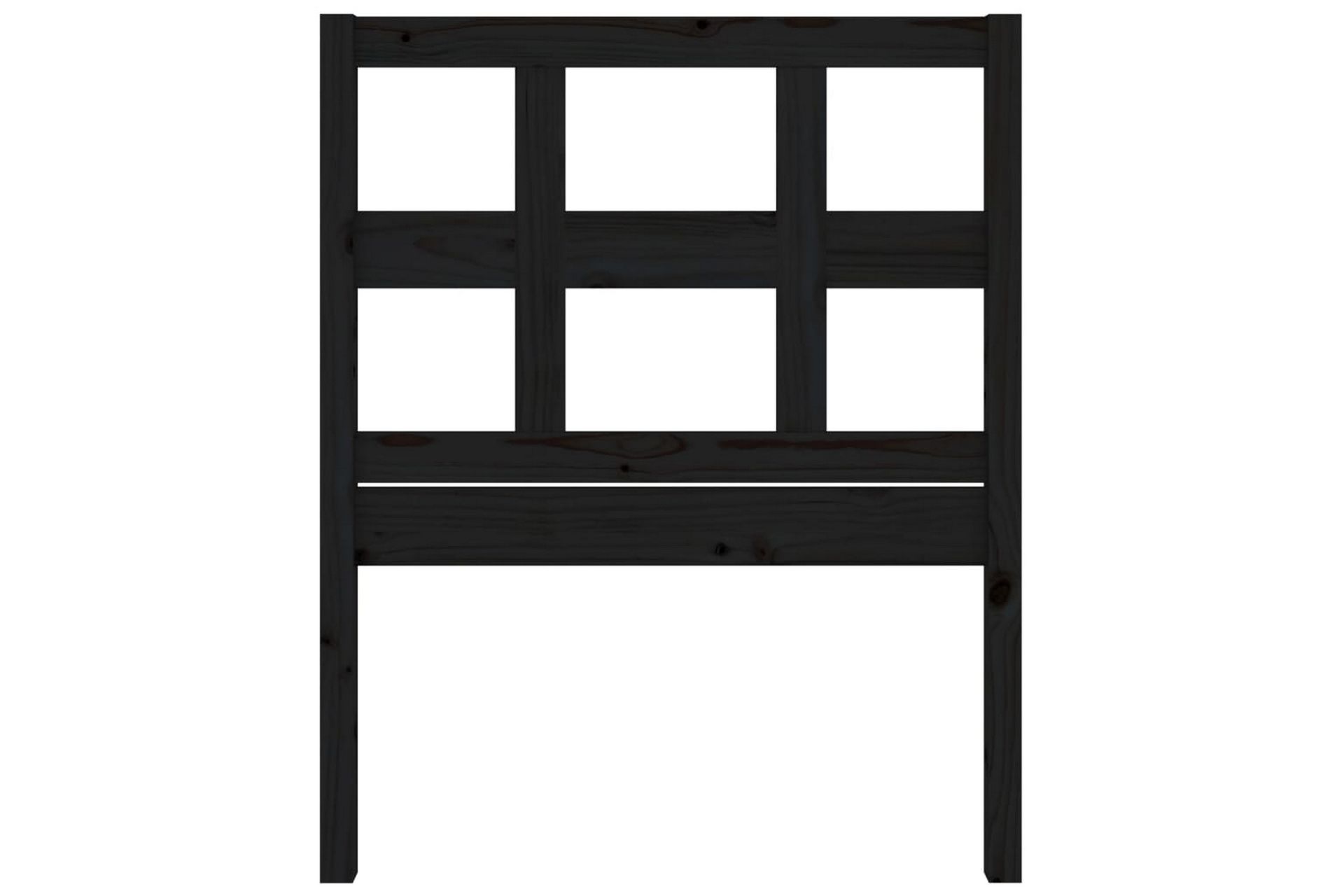 beBasic Sengegavl svart 95,5x4x100 cm heltre furu - Svart - Møbler - Senger - Sengetilbehør & sengegavl - Sengegavl