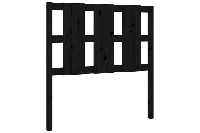 beBasic Sengegavl svart 95,5x4x100 cm heltre furu - Svart - Møbler - Senger - Sengetilbehør & sengegavl - Sengegavl