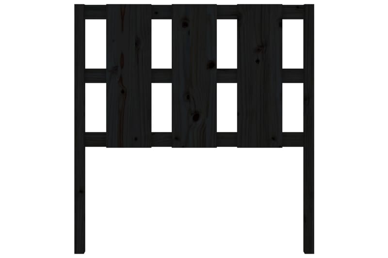 beBasic Sengegavl svart 95,5x4x100 cm heltre furu - Svart - Møbler - Senger - Sengetilbehør & sengegavl - Sengegavl