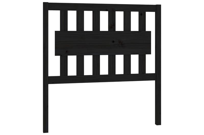 beBasic Sengegavl svart 95,5x4x100 cm heltre furu - Svart - Møbler - Senger - Sengetilbehør & sengegavl - Sengegavl