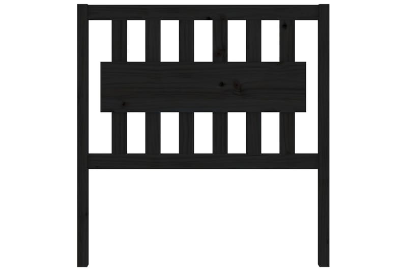 beBasic Sengegavl svart 95,5x4x100 cm heltre furu - Svart - Møbler - Senger - Sengetilbehør & sengegavl - Sengegavl