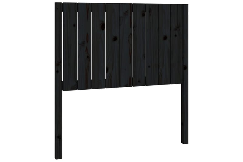 beBasic Sengegavl svart 95,5x4x100 cm heltre furu - Svart - Møbler - Senger - Sengetilbehør & sengegavl - Sengegavl