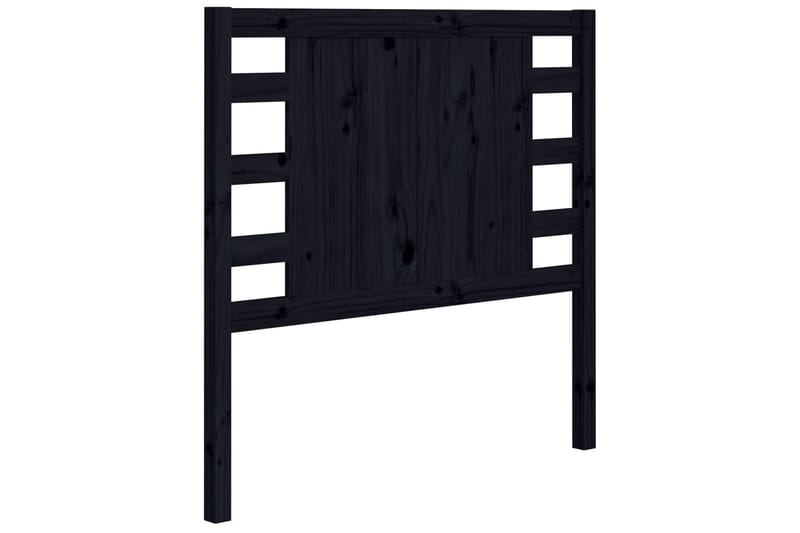 beBasic Sengegavl svart 96x4x100 cm heltre furu - Svart - Møbler - Senger - Sengetilbehør & sengegavl - Sengegavl