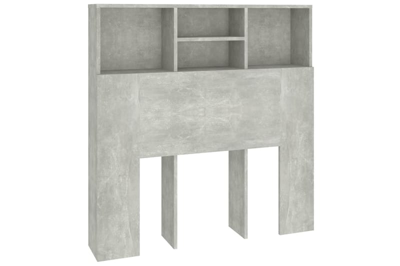beBasic Sengegavlskap betonggrå 100x19x103,5 cm - GrÃ¥ - Møbler - Senger - Sengetilbehør & sengegavl - Sengegavl