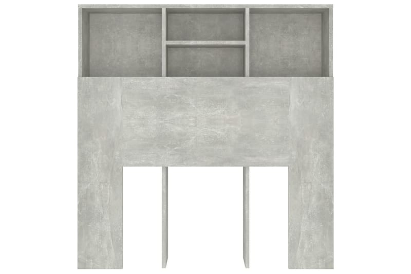 beBasic Sengegavlskap betonggrå 100x19x103,5 cm - GrÃ¥ - Møbler - Senger - Sengetilbehør & sengegavl - Sengegavl