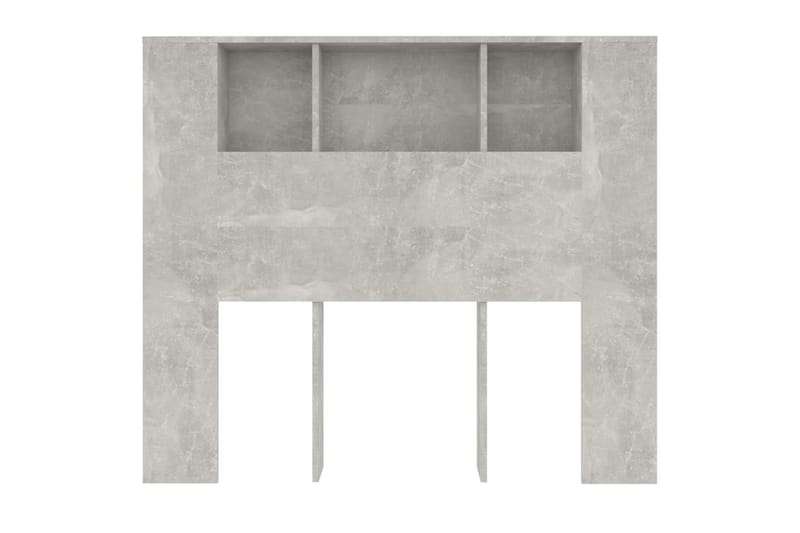 beBasic Sengegavlskap betonggrå 120x18,5x104,5 cm - GrÃ¥ - Møbler - Senger - Sengetilbehør & sengegavl - Sengegavl