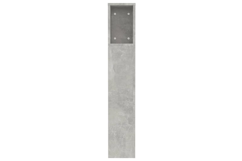 beBasic Sengegavlskap betonggrå 120x18,5x104,5 cm - GrÃ¥ - Møbler - Senger - Sengetilbehør & sengegavl - Sengegavl