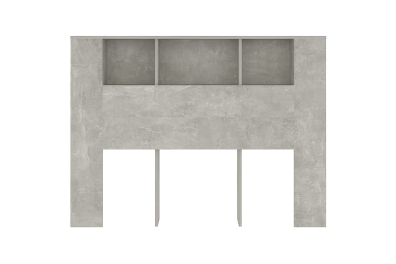 beBasic Sengegavlskap betonggrå 140x18,5x104,5 cm - GrÃ¥ - Møbler - Senger - Sengetilbehør & sengegavl - Sengegavl