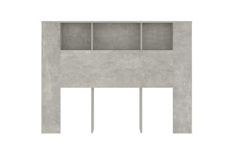 beBasic Sengegavlskap betonggrå 140x18,5x104,5 cm - GrÃ¥ - Sengegavl