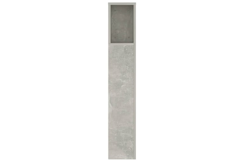 beBasic Sengegavlskap betonggrå 140x18,5x104,5 cm - GrÃ¥ - Møbler - Senger - Sengetilbehør & sengegavl - Sengegavl