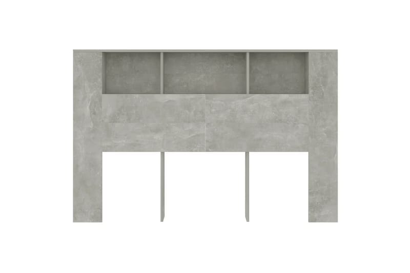 beBasic Sengegavlskap betonggrå 160x18,5x104,5 cm - GrÃ¥ - Møbler - Senger - Sengetilbehør & sengegavl - Sengegavl