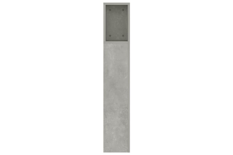 beBasic Sengegavlskap betonggrå 160x18,5x104,5 cm - GrÃ¥ - Møbler - Senger - Sengetilbehør & sengegavl - Sengegavl