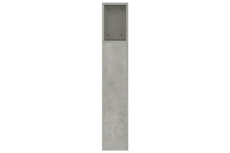 beBasic Sengegavlskap betonggrå 160x18,5x104,5 cm - GrÃ¥ - Sengegavl
