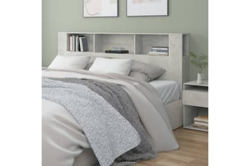 beBasic Sengegavlskap betonggrå 200x18,5x104,5 cm - GrÃ¥ - Møbler - Senger - Sengetilbehør & sengegavl - Sengegavl