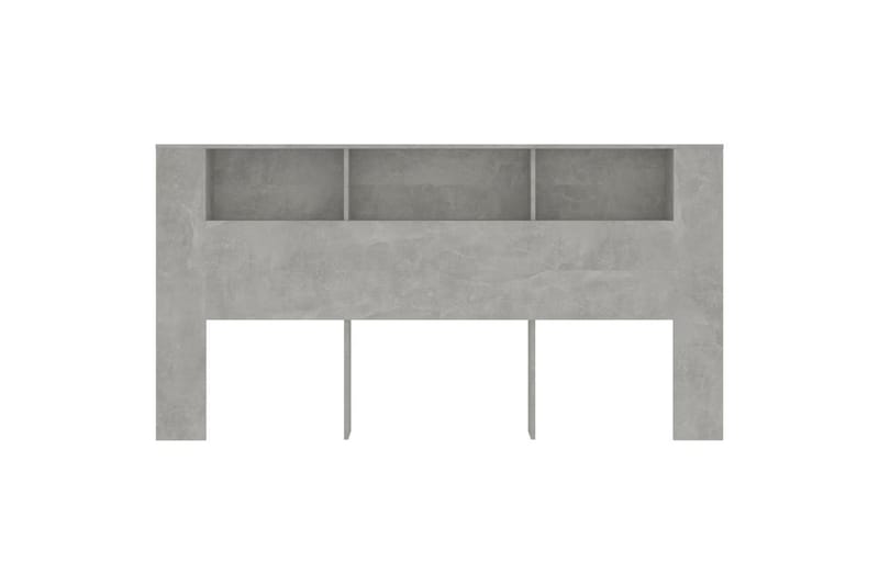 beBasic Sengegavlskap betonggrå 200x18,5x104,5 cm - GrÃ¥ - Møbler - Senger - Sengetilbehør & sengegavl - Sengegavl