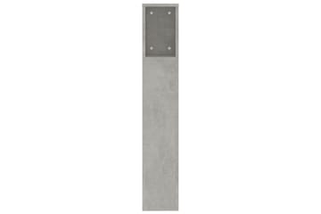 beBasic Sengegavlskap betonggrå 200x18,5x104,5 cm - GrÃ¥ - Møbler - Senger - Sengetilbehør & sengegavl - Sengegavl