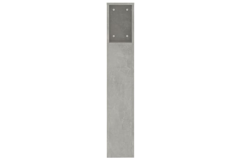 beBasic Sengegavlskap betonggrå 200x18,5x104,5 cm - GrÃ¥ - Møbler - Senger - Sengetilbehør & sengegavl - Sengegavl