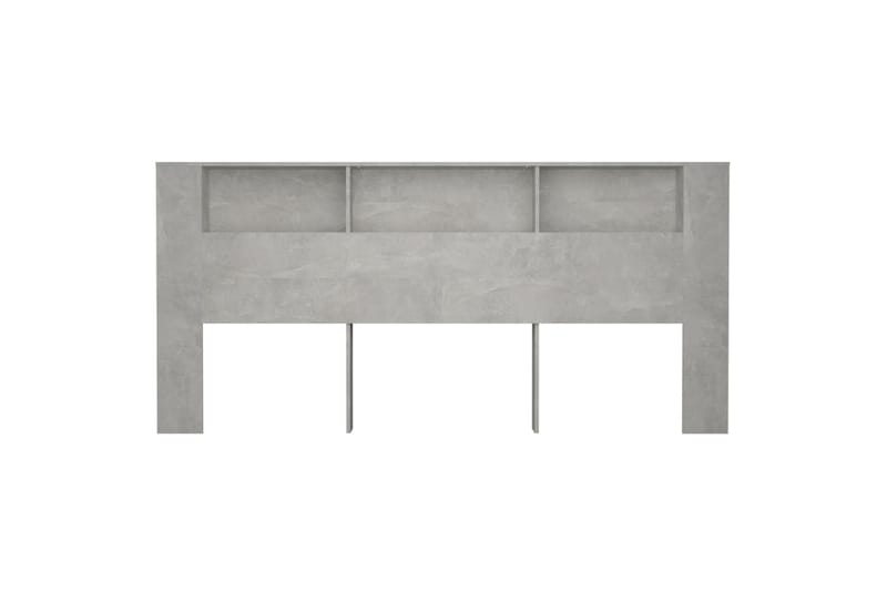 beBasic Sengegavlskap betonggrå 220x18,5x104,5 cm - GrÃ¥ - Møbler - Senger - Sengetilbehør & sengegavl - Sengegavl