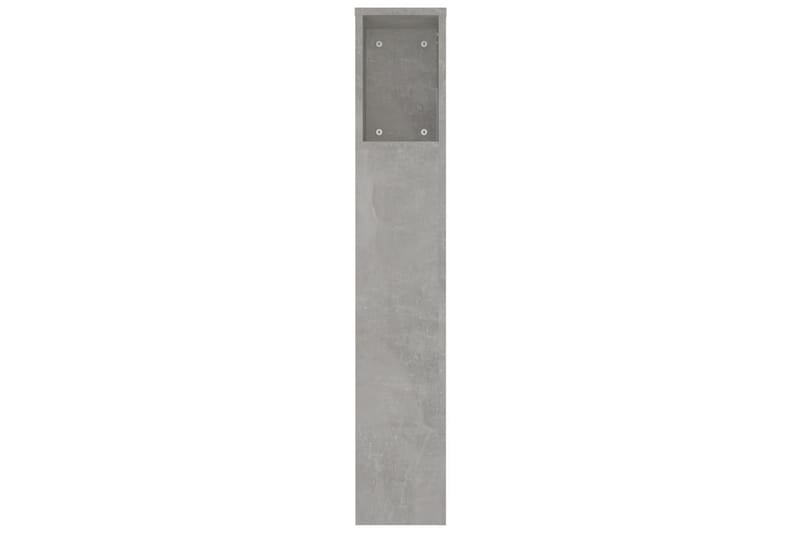 beBasic Sengegavlskap betonggrå 220x18,5x104,5 cm - GrÃ¥ - Møbler - Senger - Sengetilbehør & sengegavl - Sengegavl