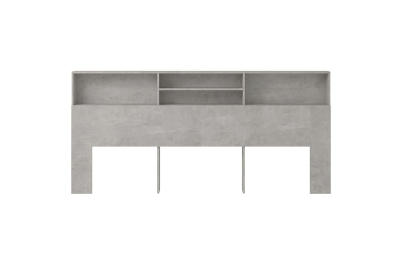 beBasic Sengegavlskap betonggrå 220x19x103,5 cm - GrÃ¥ - Møbler - Senger - Sengetilbehør & sengegavl - Sengegavl