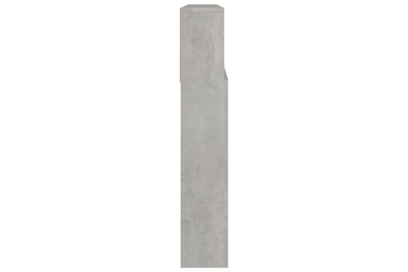 beBasic Sengegavlskap betonggrå 220x19x103,5 cm - GrÃ¥ - Møbler - Senger - Sengetilbehør & sengegavl - Sengegavl