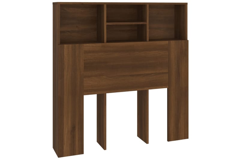 beBasic Sengegavlskap brun eik 100x19x103,5 cm - Brun - Møbler - Senger - Sengetilbehør & sengegavl - Sengegavl