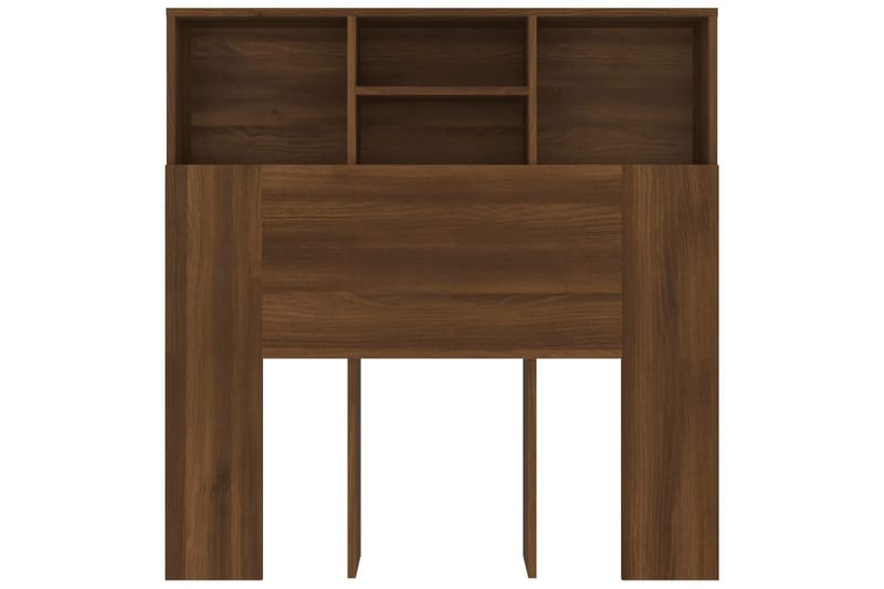 beBasic Sengegavlskap brun eik 100x19x103,5 cm - Brun - Møbler - Senger - Sengetilbehør & sengegavl - Sengegavl