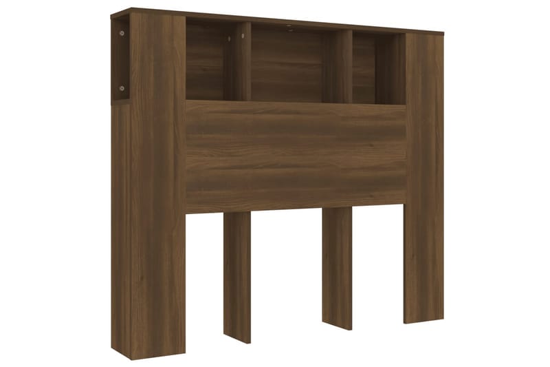 beBasic Sengegavlskap brun eik 120x18,5x104,5 cm - Brun - Møbler - Senger - Sengetilbehør & sengegavl - Sengegavl