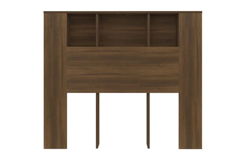 beBasic Sengegavlskap brun eik 120x18,5x104,5 cm - Brun - Møbler - Senger - Sengetilbehør & sengegavl - Sengegavl
