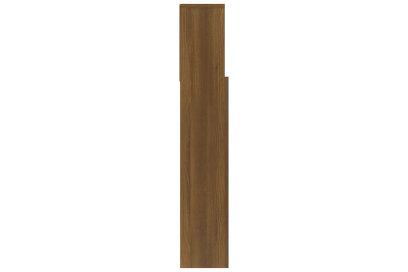 beBasic Sengegavlskap brun eik 120x19x103,5 cm - Brun - Møbler - Senger - Sengetilbehør & sengegavl - Sengegavl