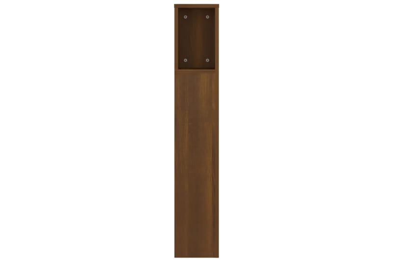 beBasic Sengegavlskap brun eik 140x18,5x104,5 cm - Brun - Møbler - Senger - Sengetilbehør & sengegavl - Sengegavl