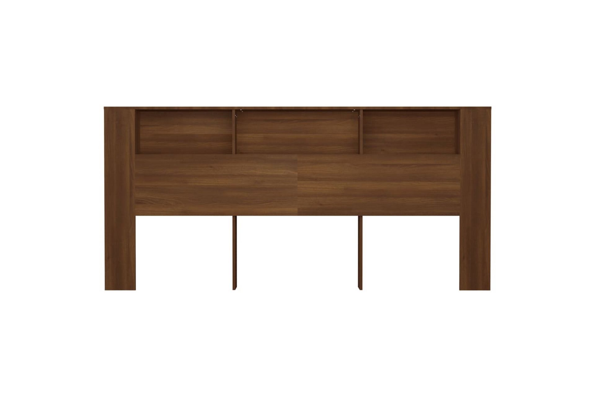 beBasic Sengegavlskap brun eik 220x18,5x104,5 cm - Brun - Møbler - Senger - Sengetilbehør & sengegavl - Sengegavl
