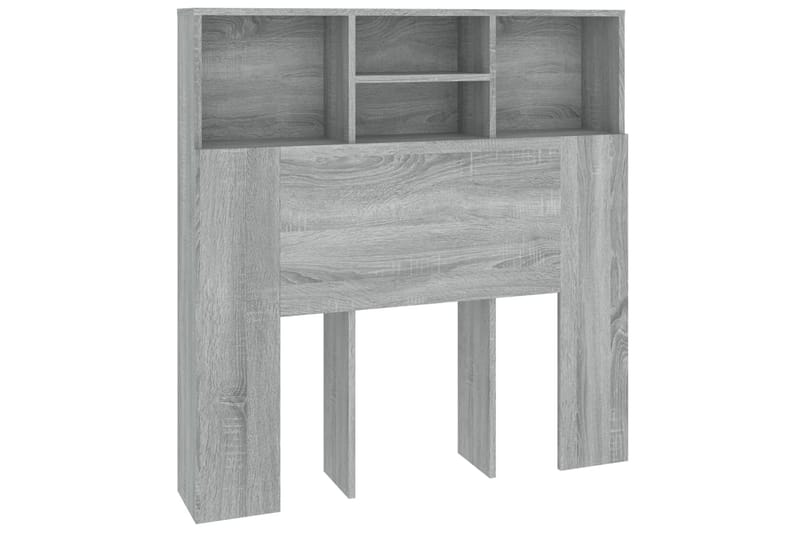 beBasic Sengegavlskap grå sonoma 100x19x103,5 cm - GrÃ¥ - Møbler - Senger - Sengetilbehør & sengegavl - Sengegavl