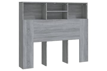 beBasic Sengegavlskap grå sonoma 120x19x103,5 cm - GrÃ¥ - Møbler - Senger - Sengetilbehør & sengegavl - Sengegavl