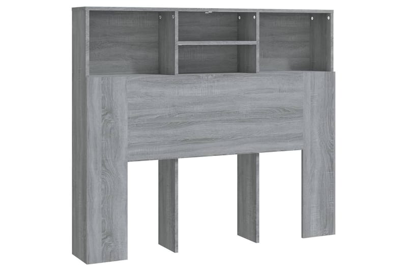 beBasic Sengegavlskap grå sonoma 120x19x103,5 cm - GrÃ¥ - Møbler - Senger - Sengetilbehør & sengegavl - Sengegavl