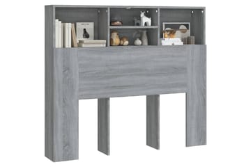 beBasic Sengegavlskap grå sonoma 120x19x103,5 cm - GrÃ¥ - Møbler - Senger - Sengetilbehør & sengegavl - Sengegavl