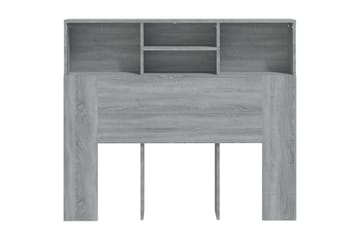beBasic Sengegavlskap grå sonoma 120x19x103,5 cm - GrÃ¥ - Møbler - Senger - Sengetilbehør & sengegavl - Sengegavl