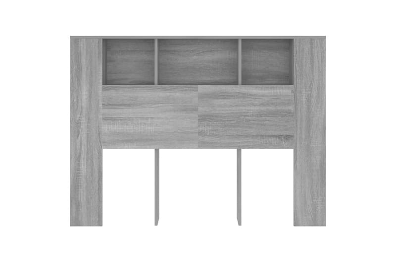 beBasic Sengegavlskap grå sonoma 140x18,5x104,5 cm - GrÃ¥ - Møbler - Senger - Sengetilbehør & sengegavl - Sengegavl