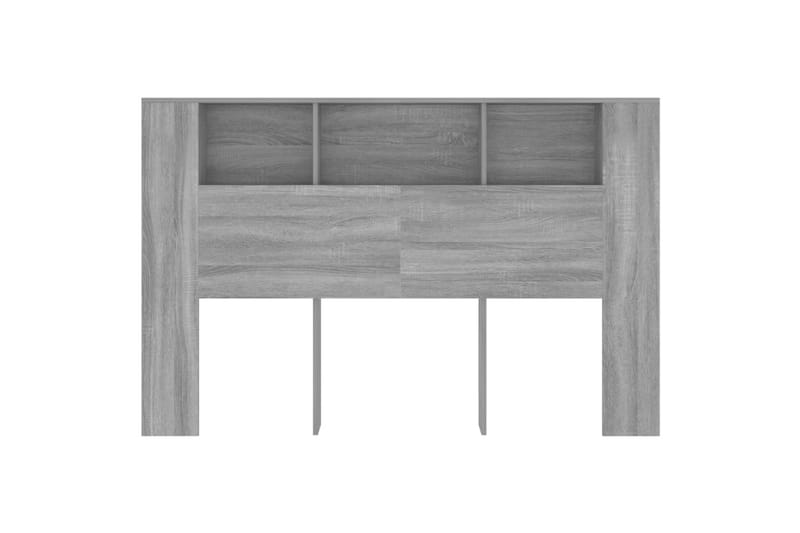 beBasic Sengegavlskap grå sonoma 160x18,5x104,5 cm - GrÃ¥ - Møbler - Senger - Sengetilbehør & sengegavl - Sengegavl