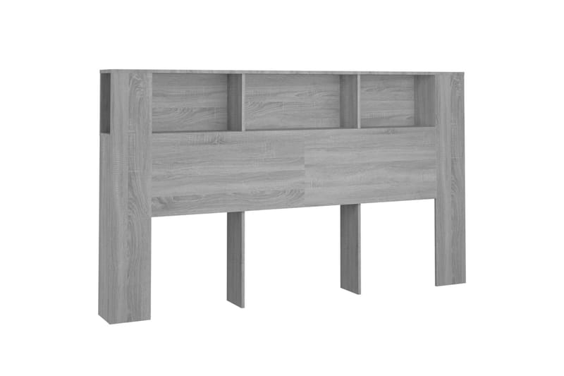 beBasic Sengegavlskap grå sonoma 180x18,5x104,5 cm - GrÃ¥ - Møbler - Senger - Sengetilbehør & sengegavl - Sengegavl