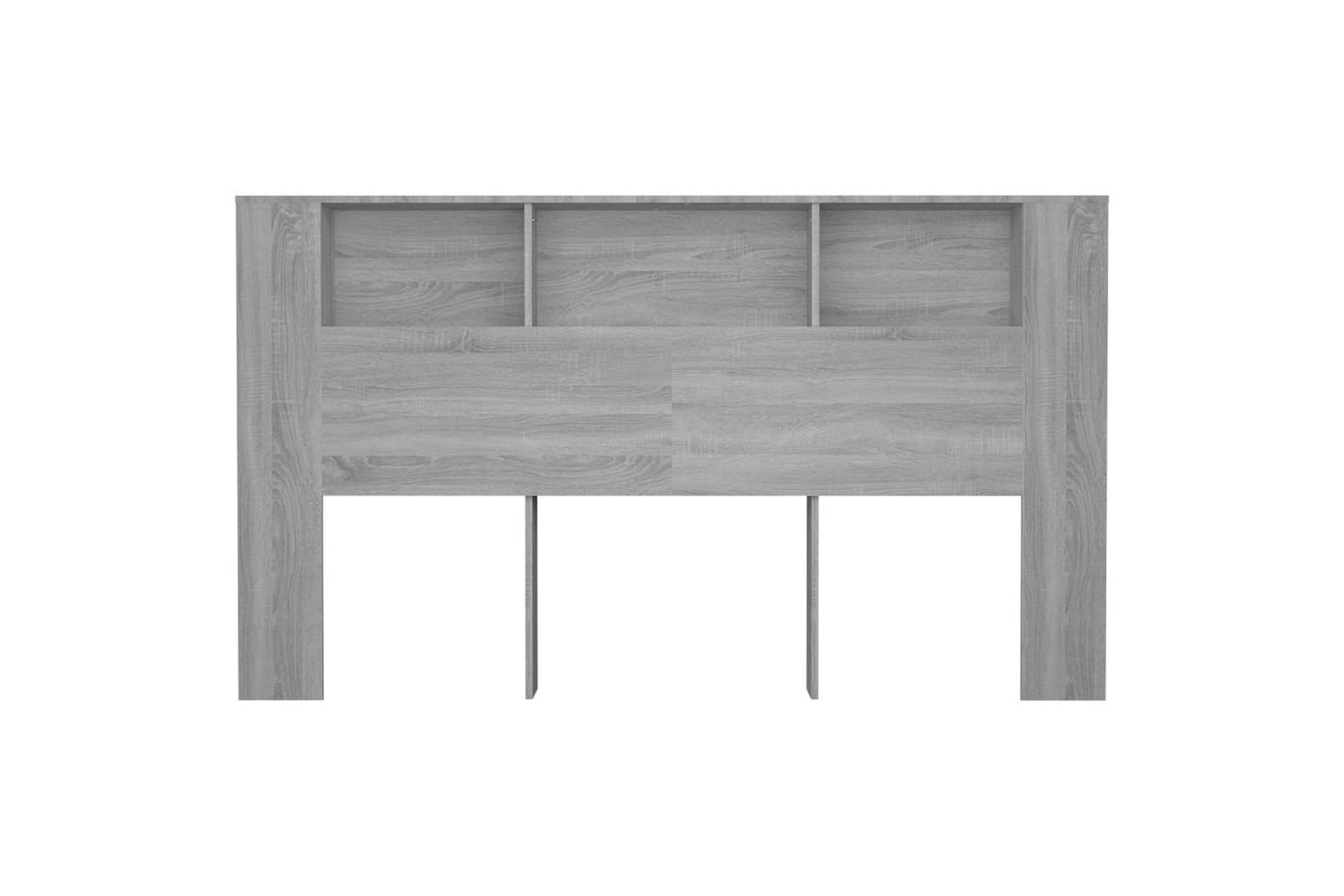 beBasic Sengegavlskap grå sonoma 180x18,5x104,5 cm - GrÃ¥ - Møbler - Senger - Sengetilbehør & sengegavl - Sengegavl