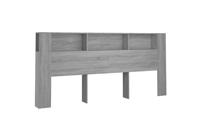 beBasic Sengegavlskap grå sonoma 220x18,5x104,5 cm - GrÃ¥ - Møbler - Senger - Sengetilbehør & sengegavl - Sengegavl