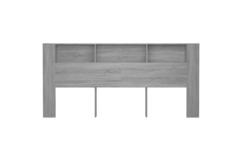 beBasic Sengegavlskap grå sonoma 220x18,5x104,5 cm - GrÃ¥ - Møbler - Senger - Sengetilbehør & sengegavl - Sengegavl